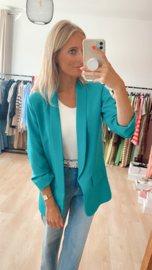 Romy blazer petrol/groen