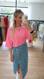 Leonie stripes barbie roos