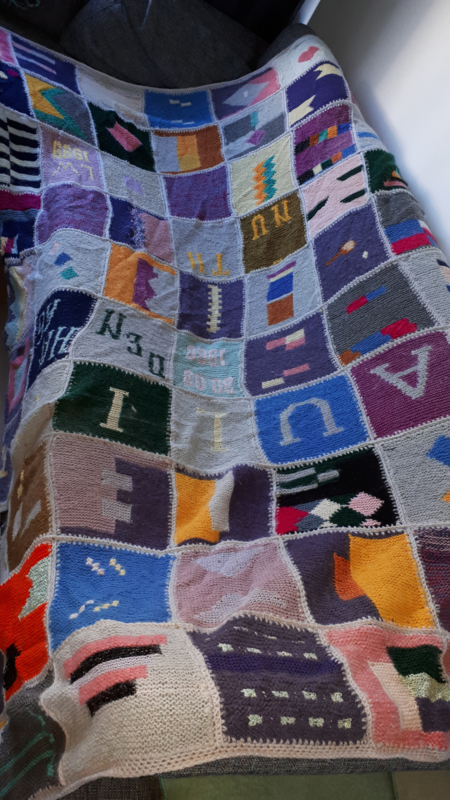 Retro handmade blanket 165 x 270 cm