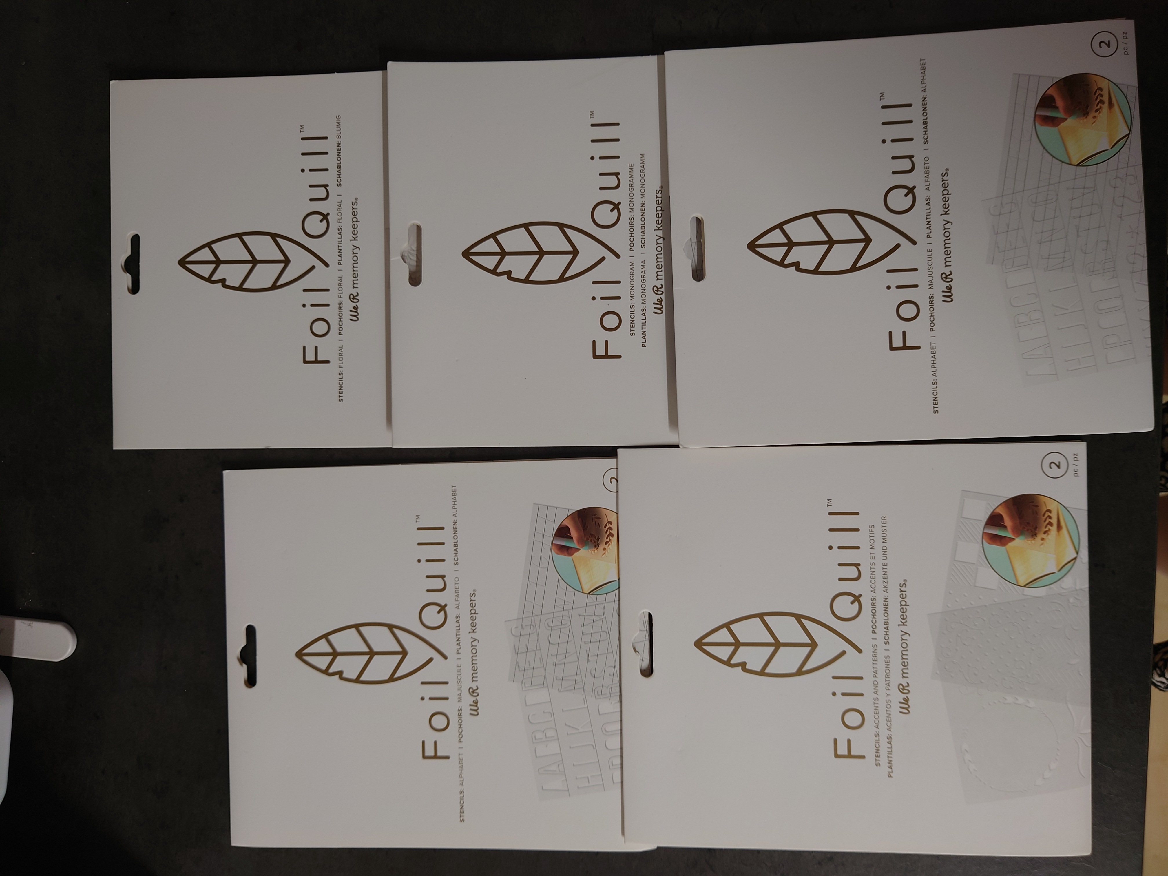 Foil Quill Stencils | 5 stuks