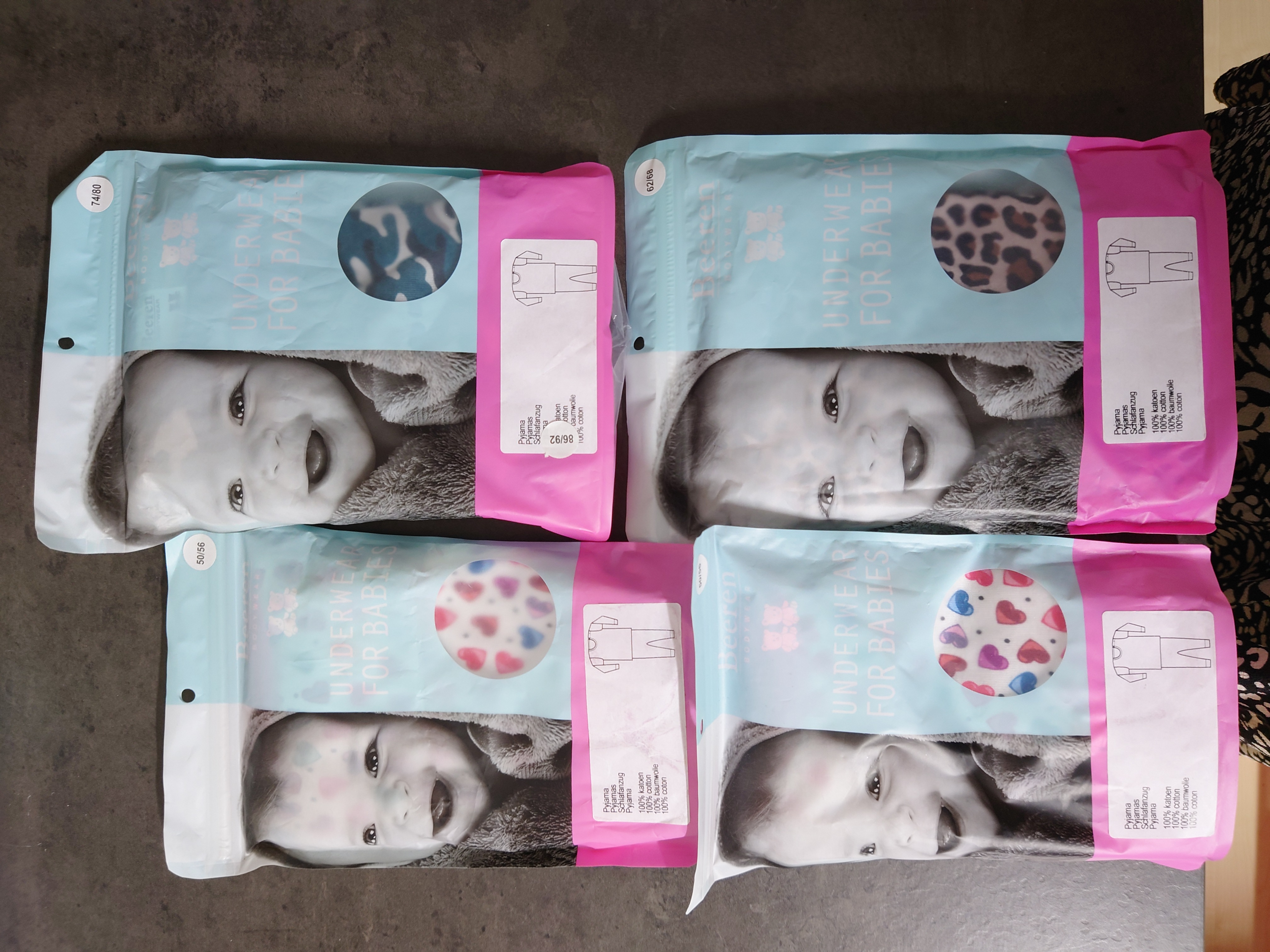Baby Pyjama's | 4 stuks