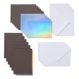 Cricut Joy | Insert Cards | Small Gray/Silver/Holographic (15 stuks)