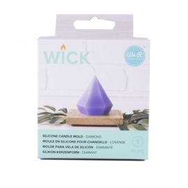 Wick Candle mold Diamond
