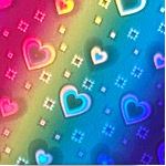 Holografisch Rainbow Hearts