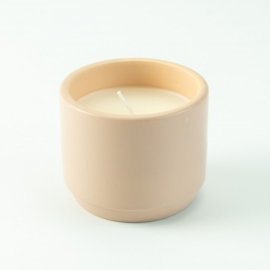 Keramiek potje met kaars | Blush