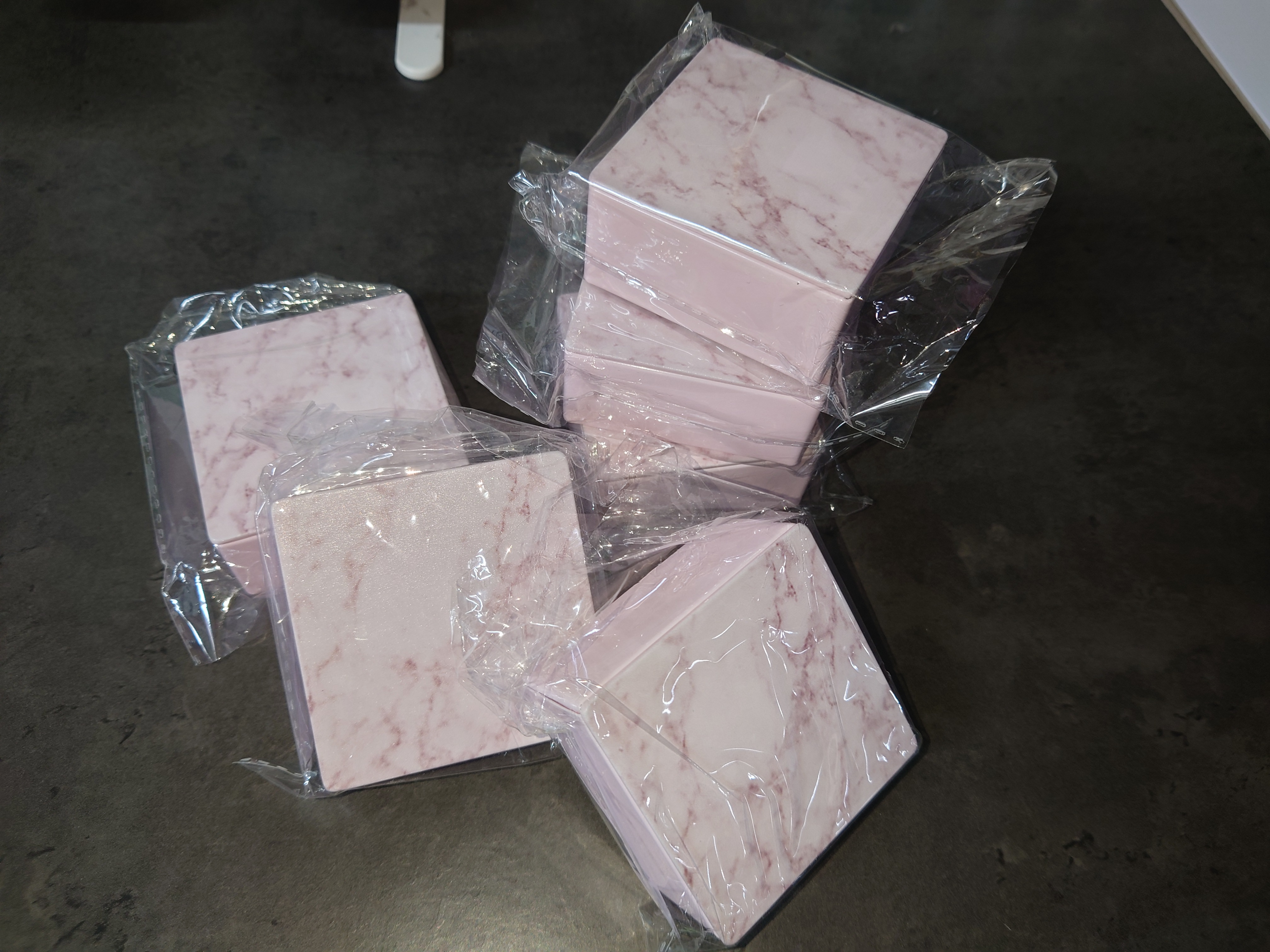 Blikjes roze | 6 stuks