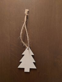 Houten hanger | Kerstboom recht