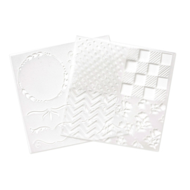 Foil quill stencils "accents and patterns"