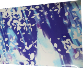 Flex Blauw spetters | vel A4