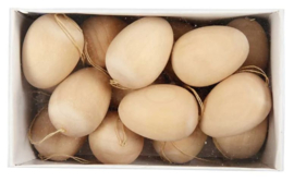 Houten paaseitjes per stuk