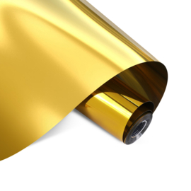 LOKLiK Permanent Adhesive Vinyl Mirror Metallic Gold 30,5 cm x 1,80 m