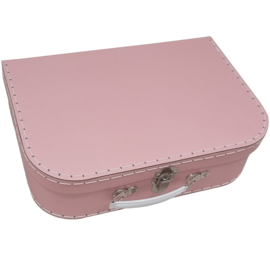 Kartonnen koffertje 35 cm | Roze