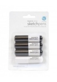 Sketchpennen 4 pack Black & White