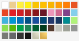 Ritrama vinyl mat kleurenpakket, 46 kleuren 20 x 30 cm