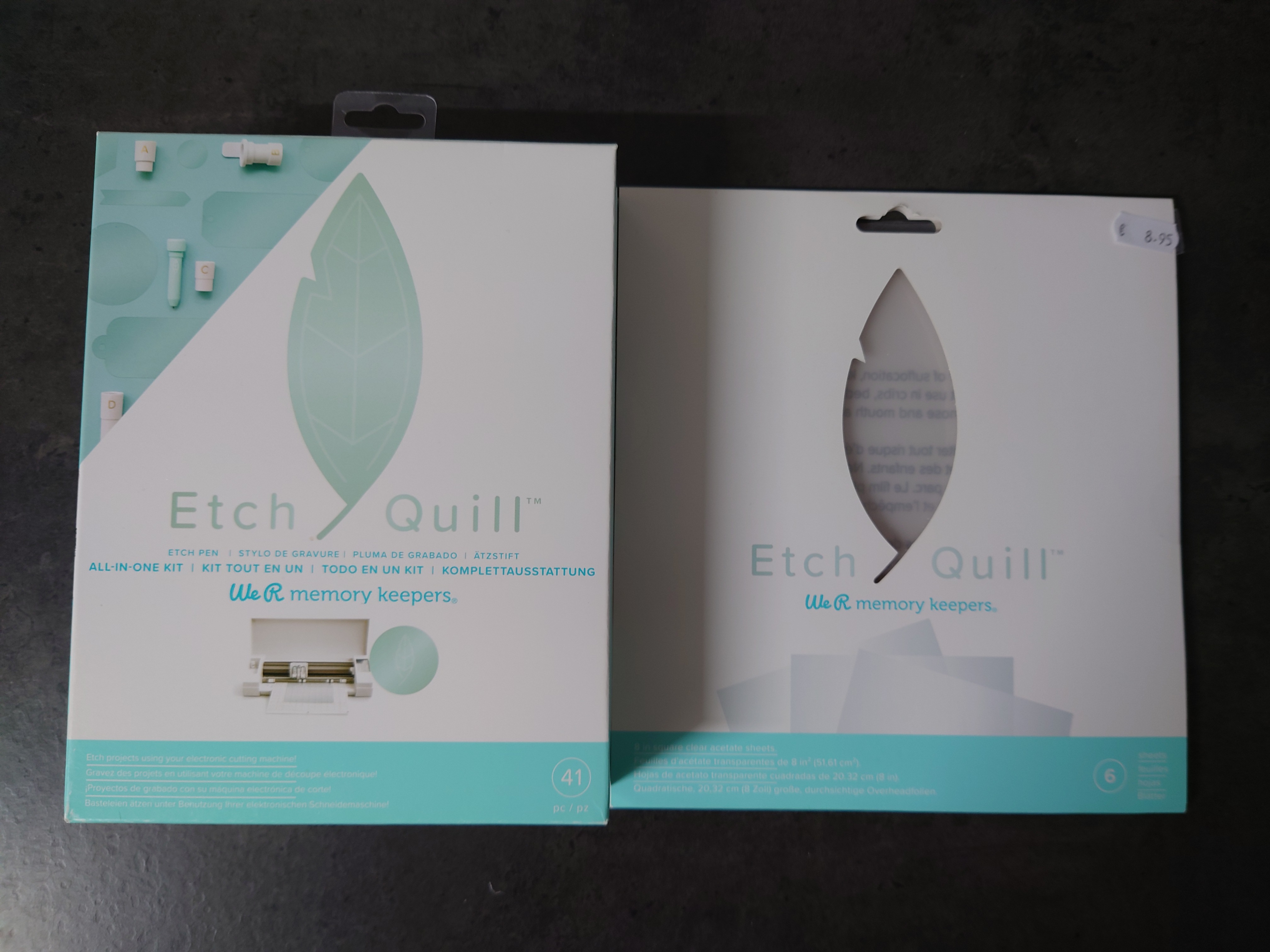 Etch Quill Pen & Acetate sheets | 2 stuks