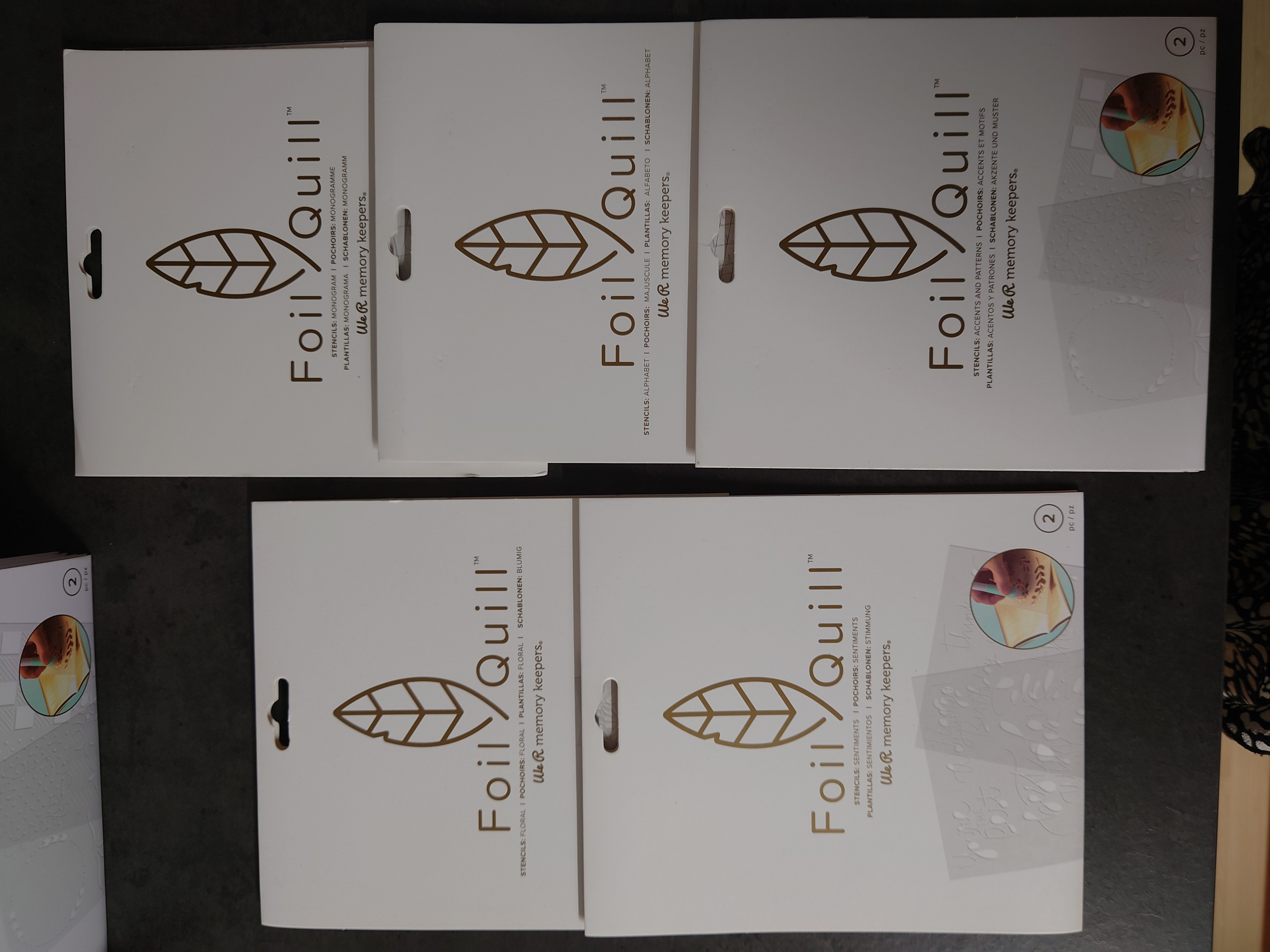 Foil Quill Stencils | 5 stuks