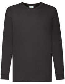 Longsleeve Fruit of the Loom | Zwart | Vanaf maat 104