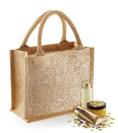 Jute giftbag shimmer