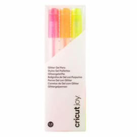 Joy Glitter Gel Pens 0.8 Neon Pink/Orange/Yellow (3pcs)