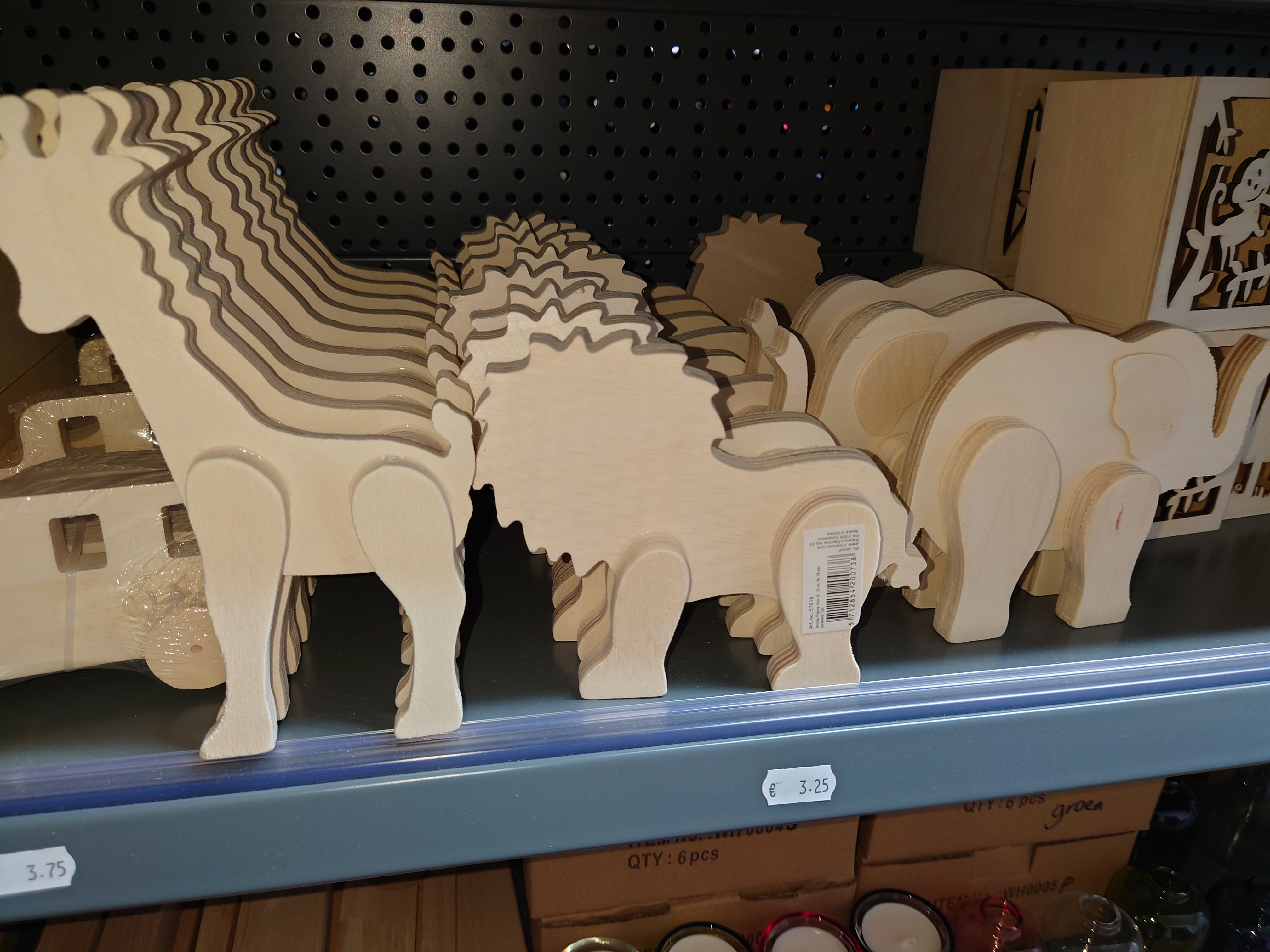 Houten dieren en auto's | 24 stuks