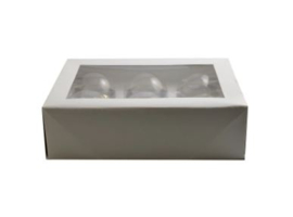 Kerstballen glas 6 stuks