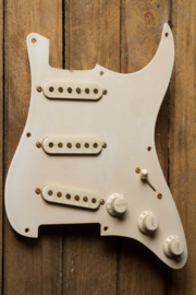 PRE-WIRED PICKGUARD 50's S-style ALN. III AGED