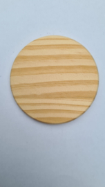 Ronde houten glasonderzetter
