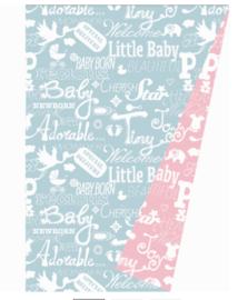 Inpakpapier | Baby Chalkboard Light Blue