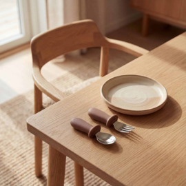 Kinder Bestek Set – RVS Vork & Lepel | Caramel