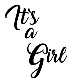 Geboortesticker | It`s a girl