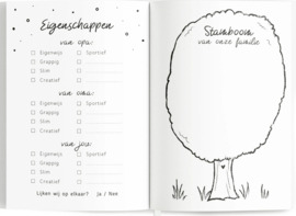 Mijn opa, oma & ik invulboek – Zwart/wit