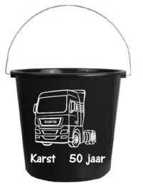 Vrachtwagen Scania + naam / leeftijd