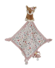 Knuffeldoekje print Hert - Roze - Fairy Garden