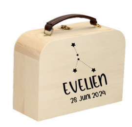Houten koffertje | Sterrenbeeld