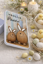 Paasblik  vrolijk pasen| rechthoek
