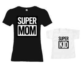 TWINNING SET |Super mom - Super kid