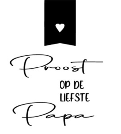 Fles etiket | Proost op Papa