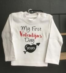 Shirt wit - My first valentijns day 2022