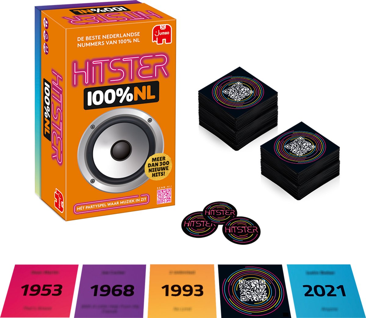 Hitster 100% NL- Nederlandstalig Partyspel