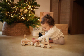 Jollein | Houten Speelgoedtrein - Jungle Jambo