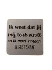 Bierviltjes met leuke tekst