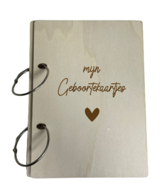 Bewaarbundel geboortekaartjes  | Hart