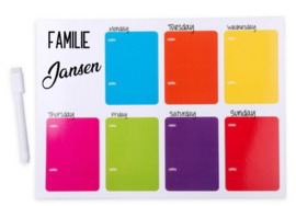 Familieplanner met magneet