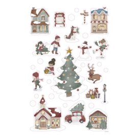 Little Dutch kerst stickers herbruikbaar