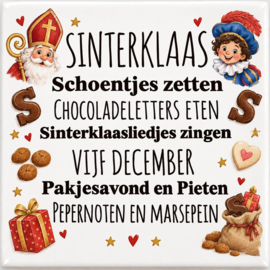 ​Tegeltje met pepernotenrecept