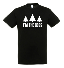 Heren shirt | I'M THE BOSS + naam