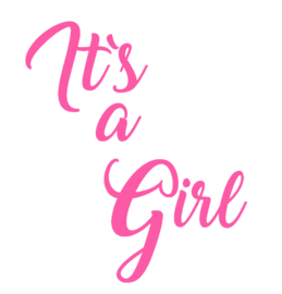 Geboortesticker | It`s a girl