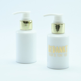 Body Lotion Met Metallic Gouden Pompje | met naam