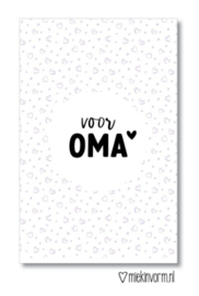 MINI-KAART | VOOR OMA