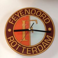 Wandklok voetbalclub